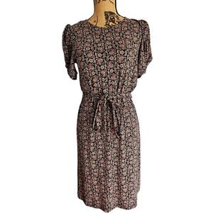 Boden Dress Knot Detail Jersey Mini, Tie Waist, 95% Viscose, Sz 8R,